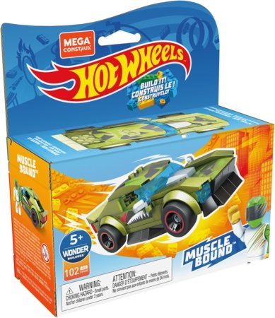 MEGA CONSTRUX HOT WHEELS konstruktorius lenktynininkas asort., GVM28 GVM28