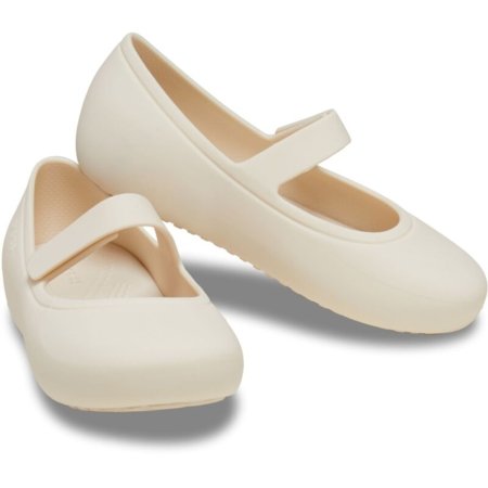 CROCS bateliai BROOKLYN MARY JANE, kreminiai, 209430-160, 25 dydis 