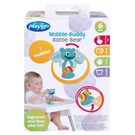 PLAYGRO kramtukas Wobble-Buddy Rattle Bear, 0188796 