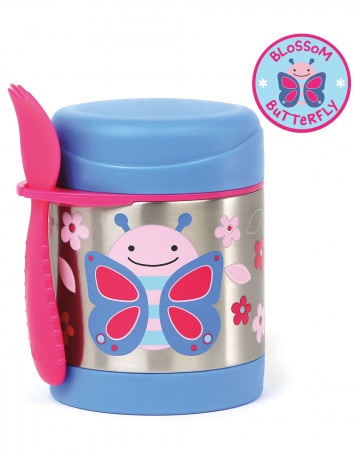 SKIP HOP termo maisto indelis ZOO, butterfly, 36 mėn+, 325 ml, 252381 252381