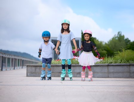 GLOBBER riedučiai Learning Skates 2 in 1, dydis 26-29, pasteliniai rožiniai, 780-210 