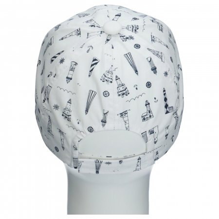 TUTU kepurė su snapeliu, balta/tamsiai mėlyna, 3-006566, 46/50 cm 3-006566 white/navy