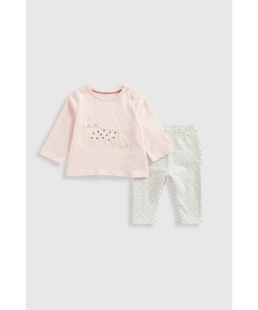 MOTHERCARE marškinėliai ilgomis rankovėmis ir tamprės, GF531 