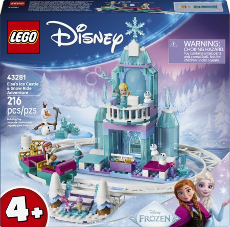 43281 LEGO® ǀ „Disney Frozen“ Elzos ledo pilis ir smagus pasivažinėjimas rogėmis 