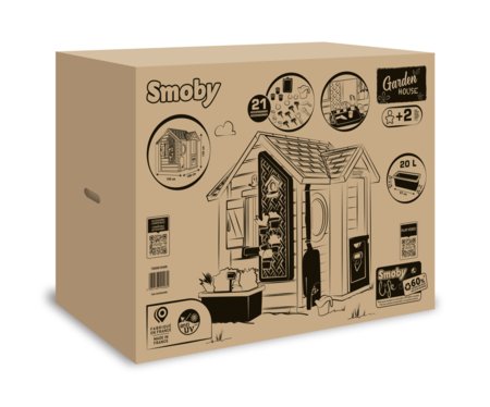 SMOBY sodininko žaidimų namelis, 7600810408 