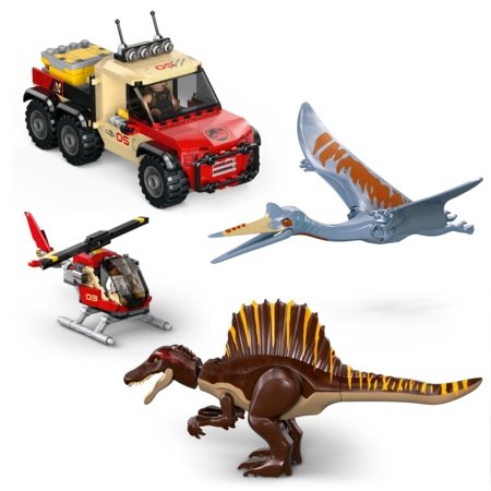 76976 LEGO® Jurassic World™ Spinozauras, kecalkoatlis ir oro misija 