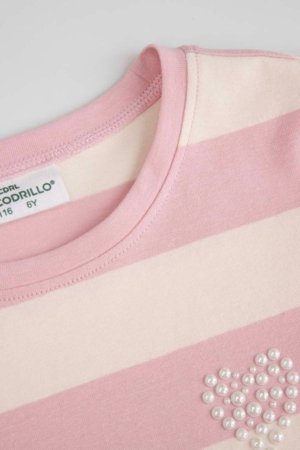 COCCODRILLO suknelė ilgomis rankovėmis, rožinė, WC6129103HGK-007-110, 110 cm 