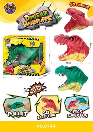 Rankos kaukė dinozauras T-Rex, asort., 2407Z0473 