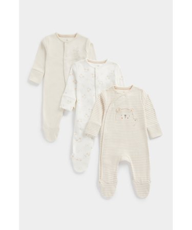 MOTHERCARE šliaužtinukas ilgomis rankovėmis 3 vnt., EB650 623726