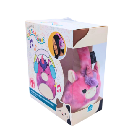 SQUISHMALLOWS pliušinės Bluetooth ausinės Lola, HMSQMBT-LOLA 
