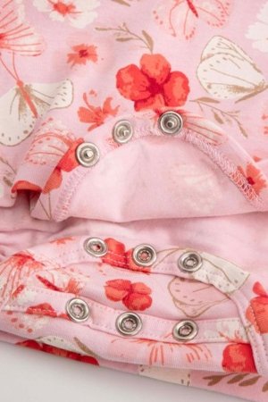 COCCODRILLO suknelė ilgomis rankovėmis NOSTALGIC MEADOW GIRL NEWBORN, rožinė, WC5129601NGN-007-086, 86 cm 