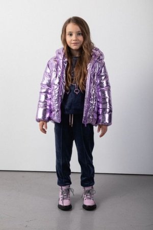 COCCODRILLO striukė OUTERWEAR GIRL KIDS, violetinė, cm