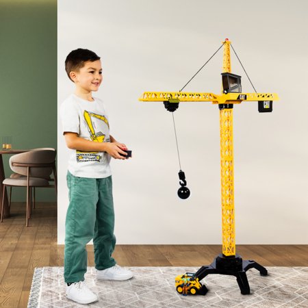 CAT RC statybinio krano rinkinys Workforce Jumbo Tower Crane Set, 82438 