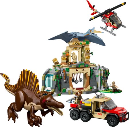 76976 LEGO® Jurassic World™ Spinozauras, kecalkoatlis ir oro misija 
