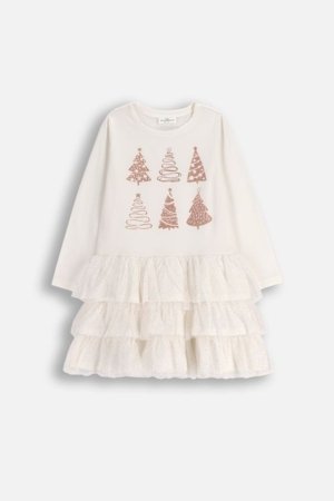 COCCODRILLO suknelė, kreminė, ZC5129101MER-003-098, 98 cm 