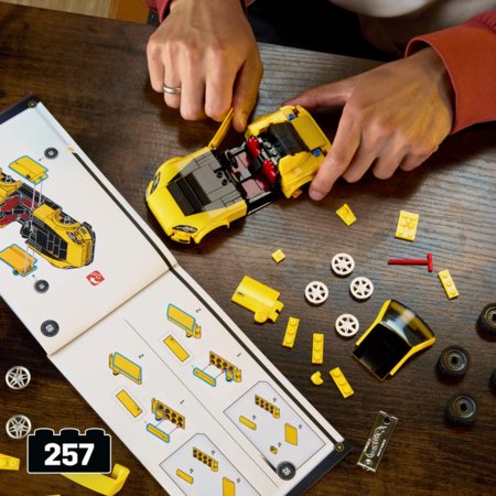 MATTEL BRICK SHOP HOT WHEELS 1:32 Honda S2000 konstruktorius, JFR88 