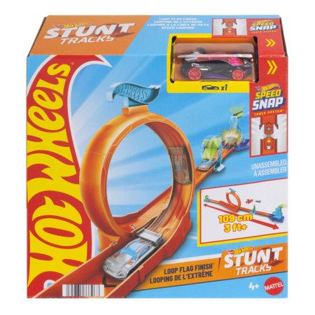 HOT WHEELS Stunt Tracks trasa su kilpa ir šuoliu, asort., JHK76 