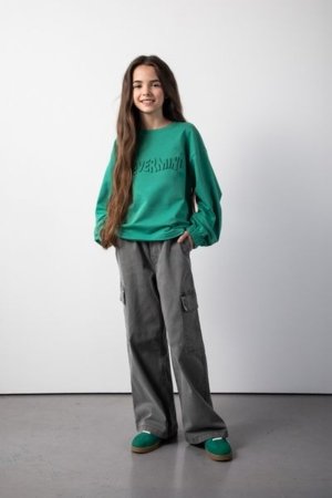 COCCODRILLO kelnės RAVE GIRL JUNIOR, pilkos, ZC5119101RGJ-019-128, 128 cm 