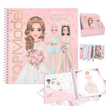 TOPMODEL  Dress Me up lipdukų knyga vestuvės, 12411 
