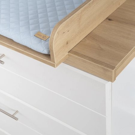 ROBA komoda su vystymo lenta NELE, White/Artisan Oak, 1731824 
