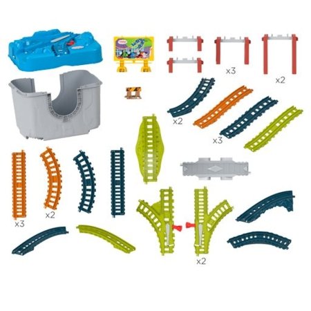 THOMAS AND FRIENDS traukinio trasos rinkinys Bėgiai dėžėjė, HNP81 HNP81