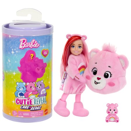 BARBIE Čelse's Cutie Reveal Care Bears siurprizų rinkinys, JCN97 