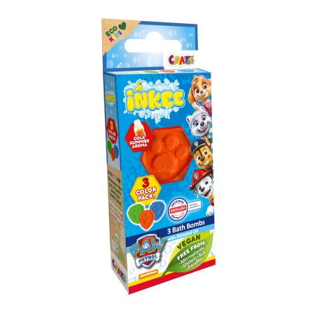 INKEE mini vonios bombų rinkinys Paw Patrol, 44032EN 
