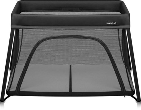 LIONELO kelioninė lovelė-maniežas ALICE, Black 