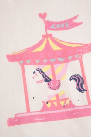 COCCODRILLO marškinėliai trumpomis rankovėmis, kreminiai, WC6143207FGK-003-092 