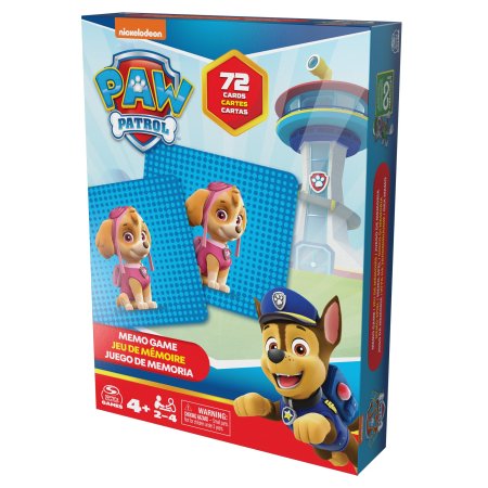SPINMASTER GAMES atminties žaidimas Paw Patrol, 72 kortelės, 6066834 6066834
