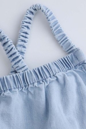 COCCODRILLO suknelė trumpomis rankovėmis HAPPY RETRO GIRL KIDS, mėlyna, WC5128302HGK-014-122, 122 cm 