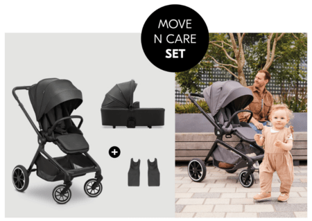 HAUCK universalus vežimėlis MOVE N CARE SET, Black, 167236 