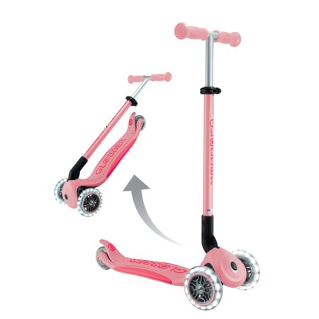 GLOBBER paspirtukas Elite Lights, pastelinis rožinis, 439-710-3 