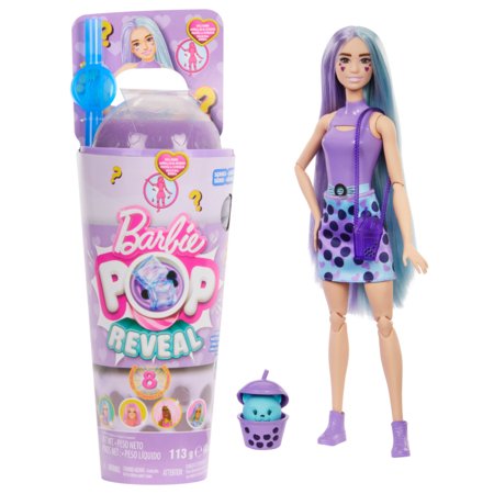 BARBIE POP Reveal taro milk siurprizų rinkinys, burbulinės arbatos serija, HTJ19 