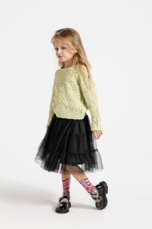 COCCODRILLO sijonas CARTOONS GIRL KIDS, juodas, ZC4124201CGK-021-122, 122 cm 