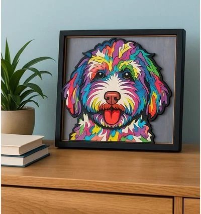 SPLAT PLANET 3D medinis kūrybinis rinkinys Doodle Dog, SP48189 