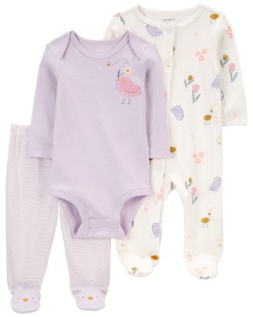 CARTER'S smėlinukas, šliaužtinukas ir kelnės, 1R038710 46-55 cm 
