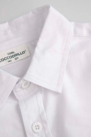 COCCODRILLO marškiniai ELEGANT JUNIOR BOY, balti, cm 