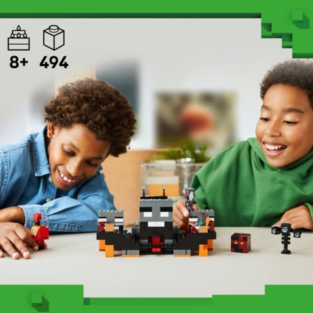 21590 LEGO® Minecraft® Džiūsnų skeletų mūšis 
