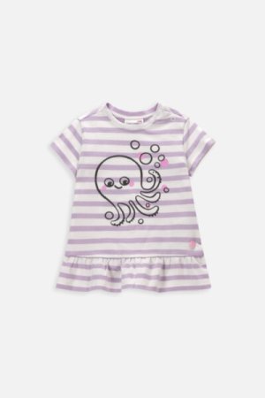 COCCODRILLO marškinėliai trumpomis rankovėmis OCEAN WONDERS NEWBORN, multicoloured, WC4144601OWN-022-0 