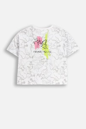 COCCODRILLO marškinėliai trumpomis rankovėmis LICENCE GIRL, balti, WC5143212LGD-001-164, 164 cm 