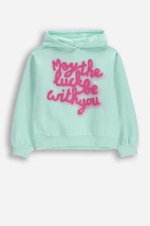 COCCODRILLO džemperis su gobtuvu, žalias, cm 