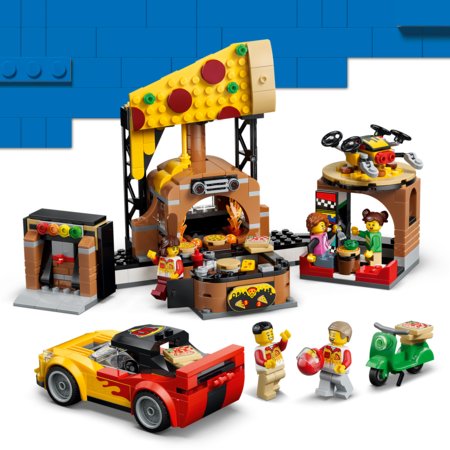 60496 LEGO® City Picų pristatymo įspūdžiai su transporto priemonėmis 