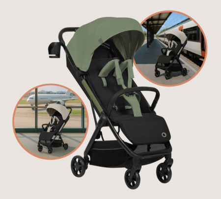 LIONELO sportinis vežimėlis JULIE AIR, Green sage, LO-JULIE AIR 