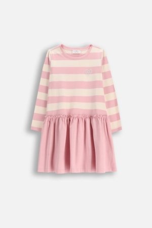 COCCODRILLO suknelė ilgomis rankovėmis, rožinė, WC6129103HGK-007-110, 110 cm 