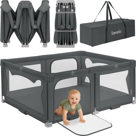 LIONELO maniežas FLORENCE, Grey graphite 