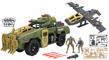 SOLDIER FORCE karinis rinkinys Shock Troops Glider Tank, 545198 