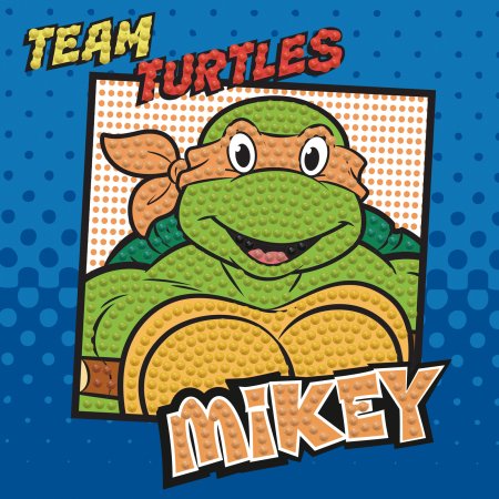 DIAMOND DOTS kūrybinis rinkinys piešimas deimantais TMNT - Mikey, DTZ5.029 DTZ5.029