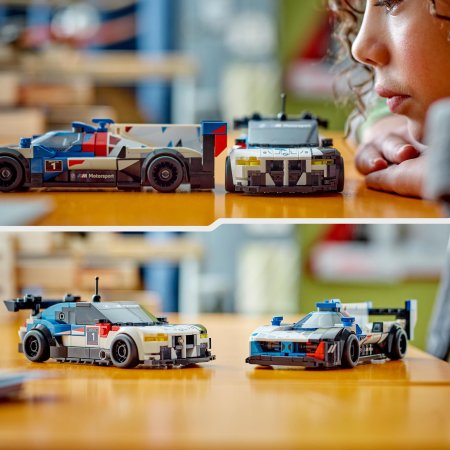 76922 LEGO® Speed Champions Lenktyniniai automobiliai BMW M4 GT3 ir BMW M Hybrid V8 