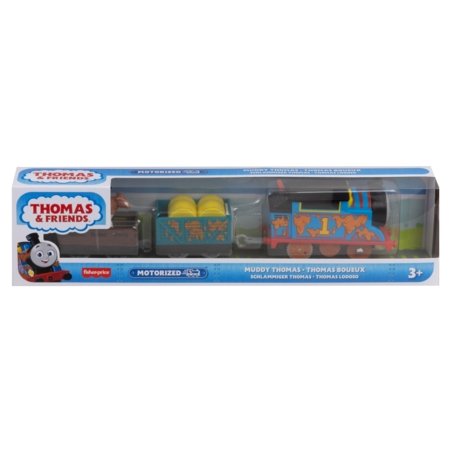 THOMAS & FRIENDS motorizuotas teminis garvežiukas su vagonu 2022, HFX97 HFX97